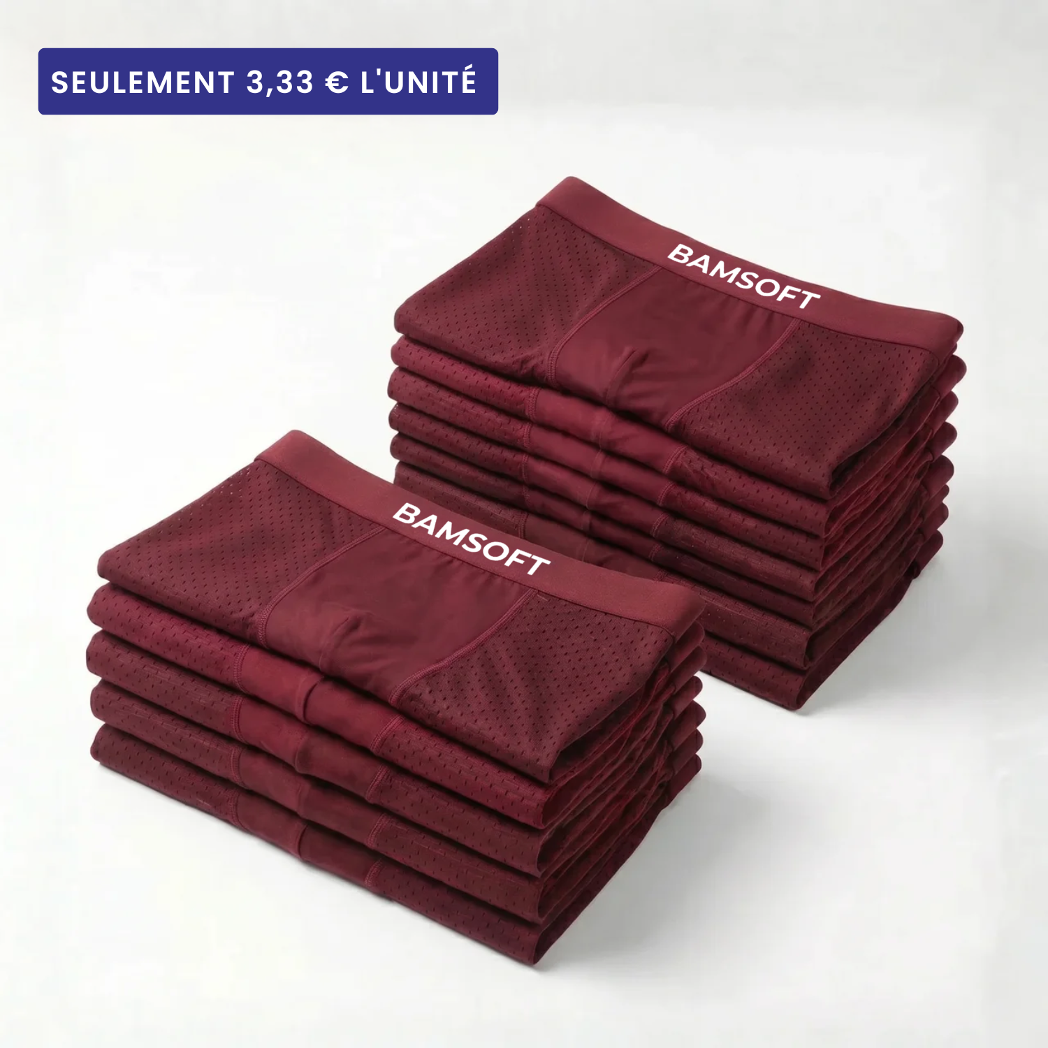BamSoft | Boxers en bambou respirants (5+7 GRATUITS)