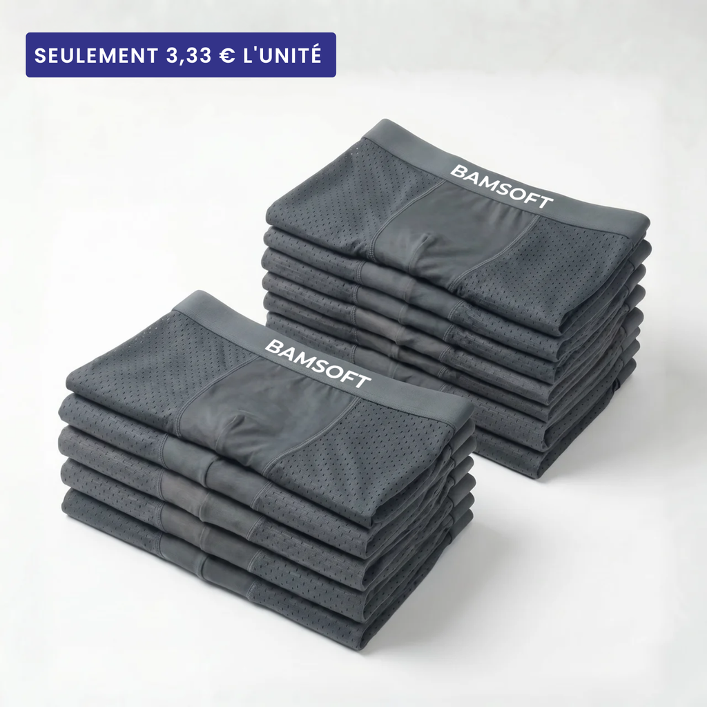 BamSoft | Boxers en bambou respirants (5+7 GRATUITS)