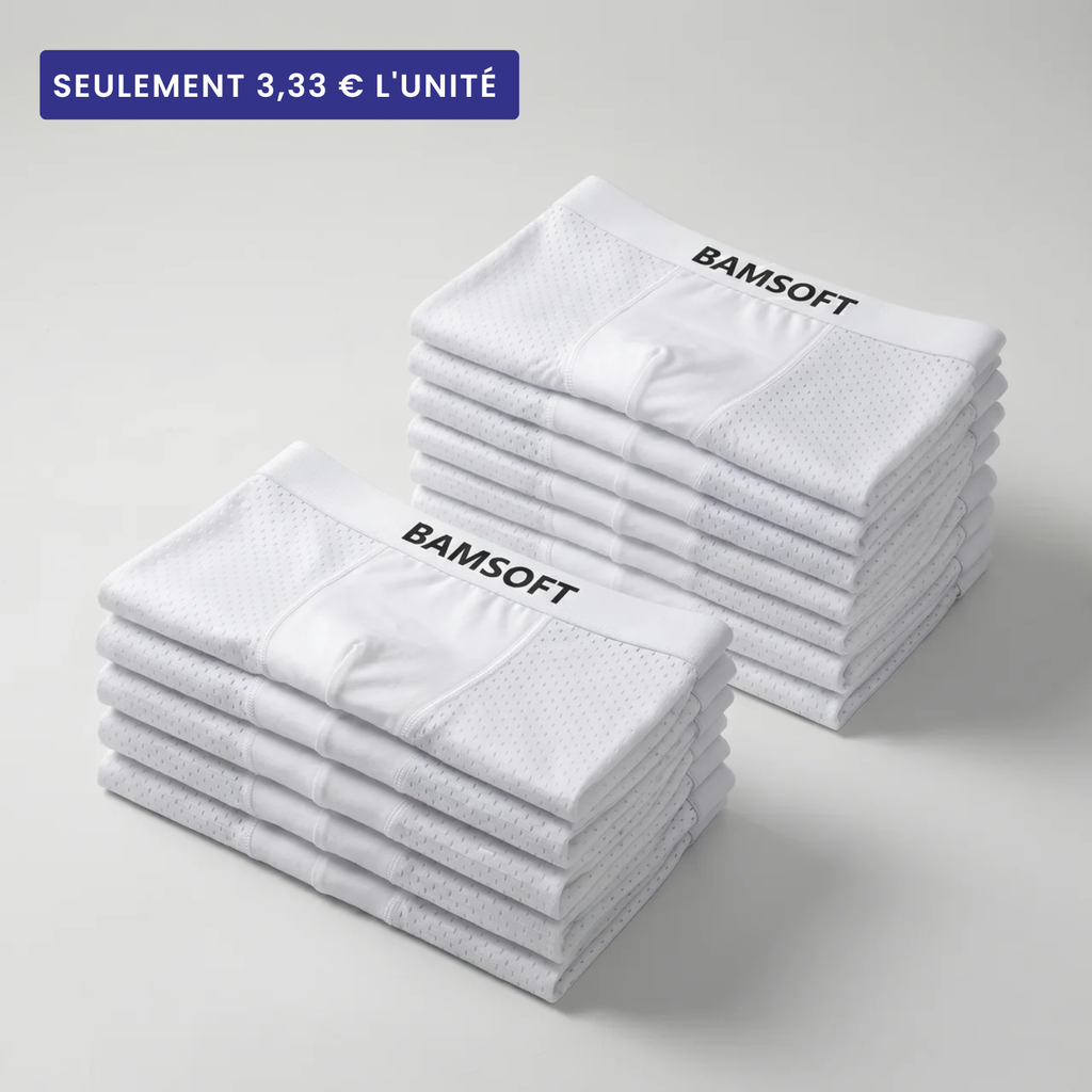 BamSoft | Boxers en bambou respirants (5+7 GRATUITS)