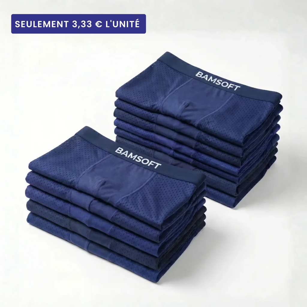 BamSoft | Boxers en bambou respirants (5+7 GRATUITS)